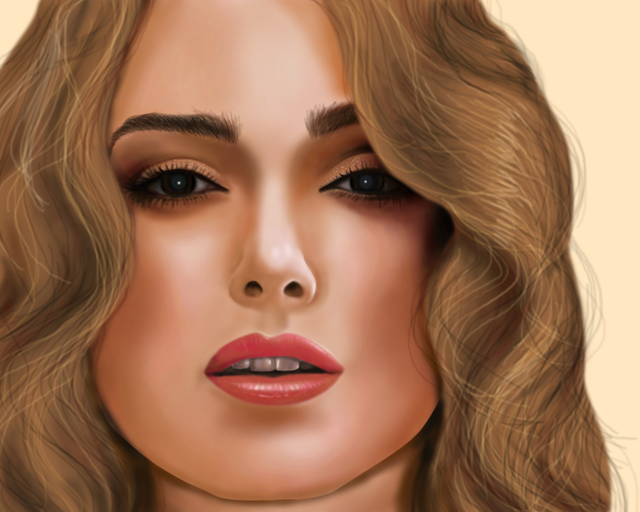 Digital Painting Of A Hollywood Actress | DesiPainters.com