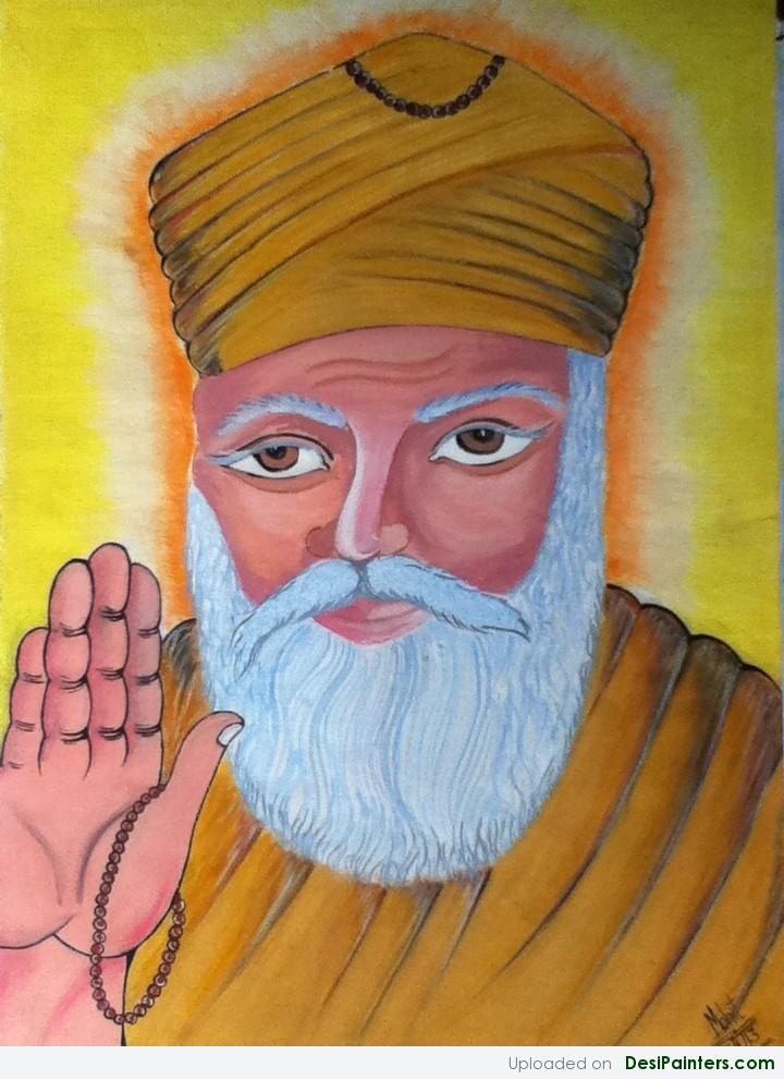 Painting Of Guru Nanak Dev Ji | DesiPainters.com