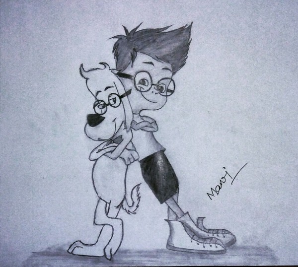 Classic Pencil Sketch Of Cartoon | DesiPainters.com