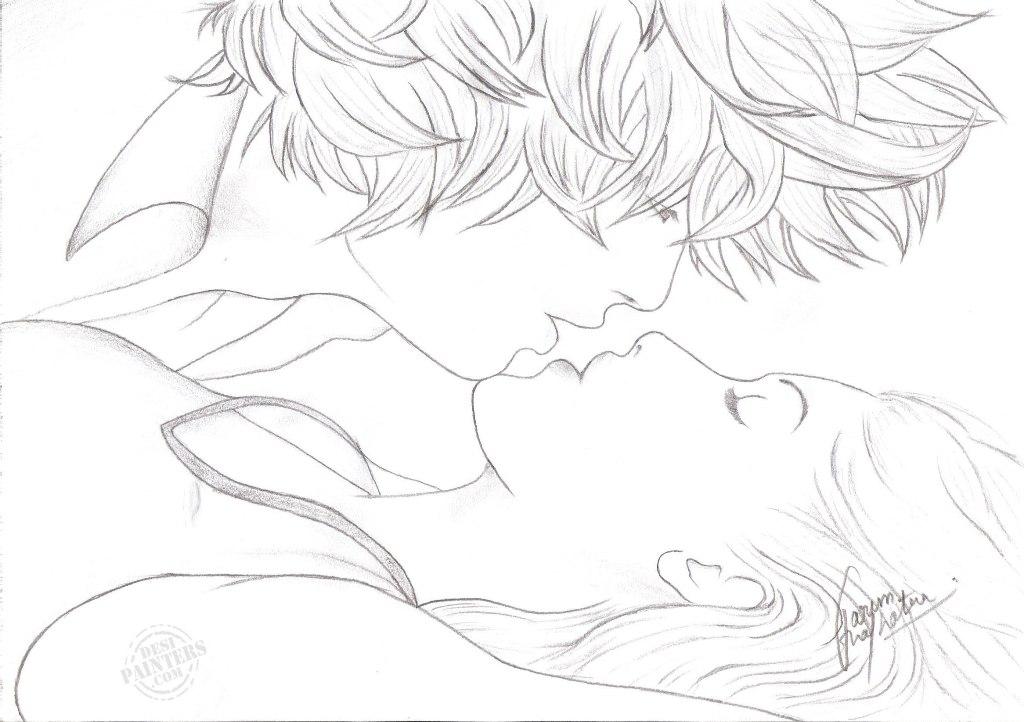 couple kissing sketches. altquot;Sweet Couplequot;