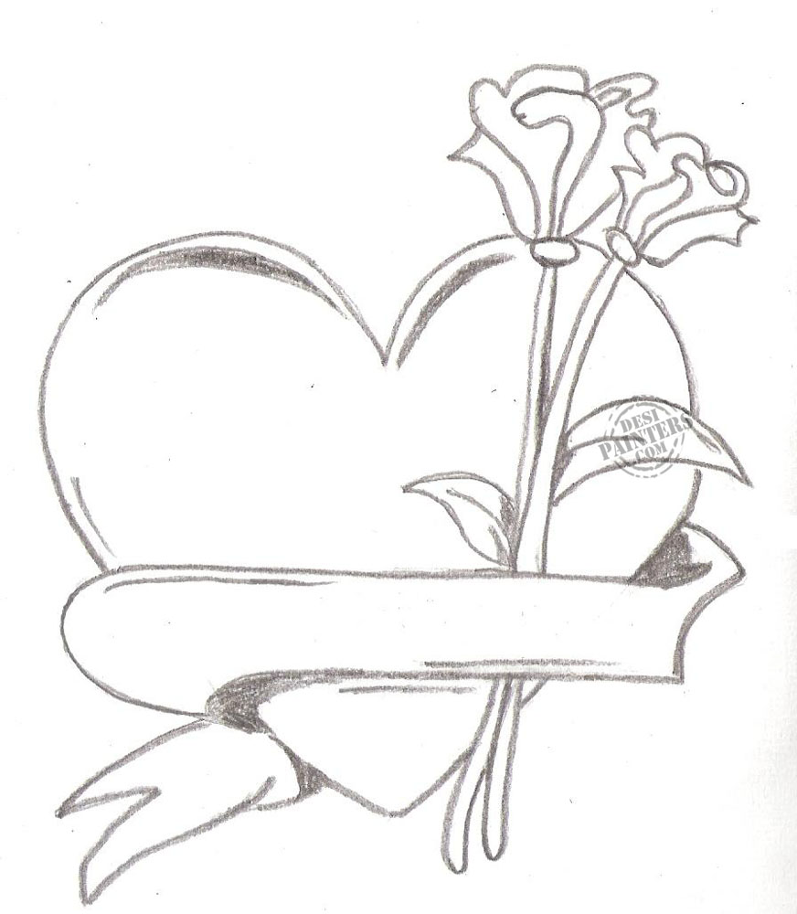 Rose Love Drawing