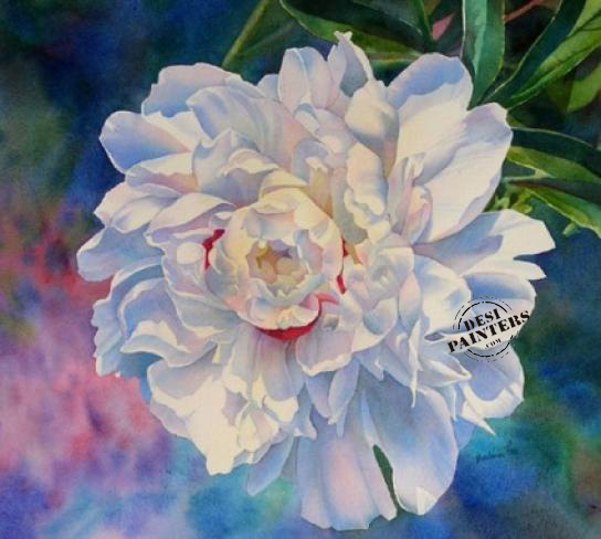 Royal White Peony - DesiPainters.com