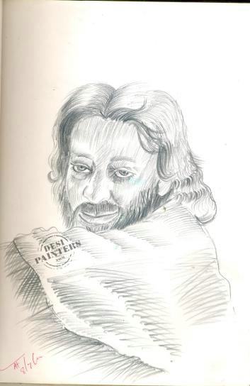 Sketch of a man - DesiPainters.com