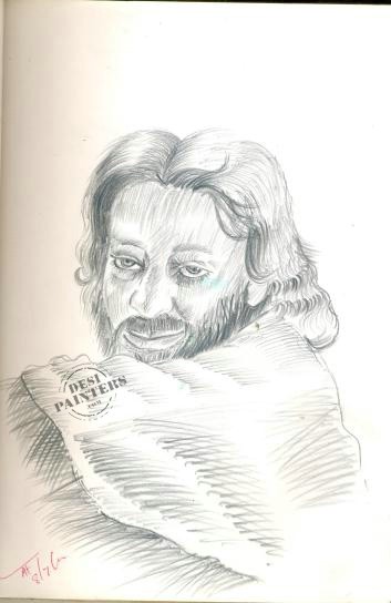 Sketch of a man