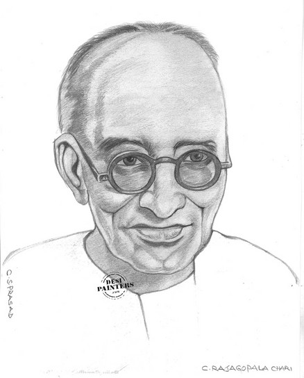 C. Rajagopalachari - DesiPainters.com