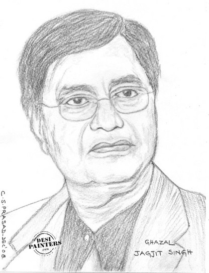 Jagjit Singh – Ghazal Singer - DesiPainters.com