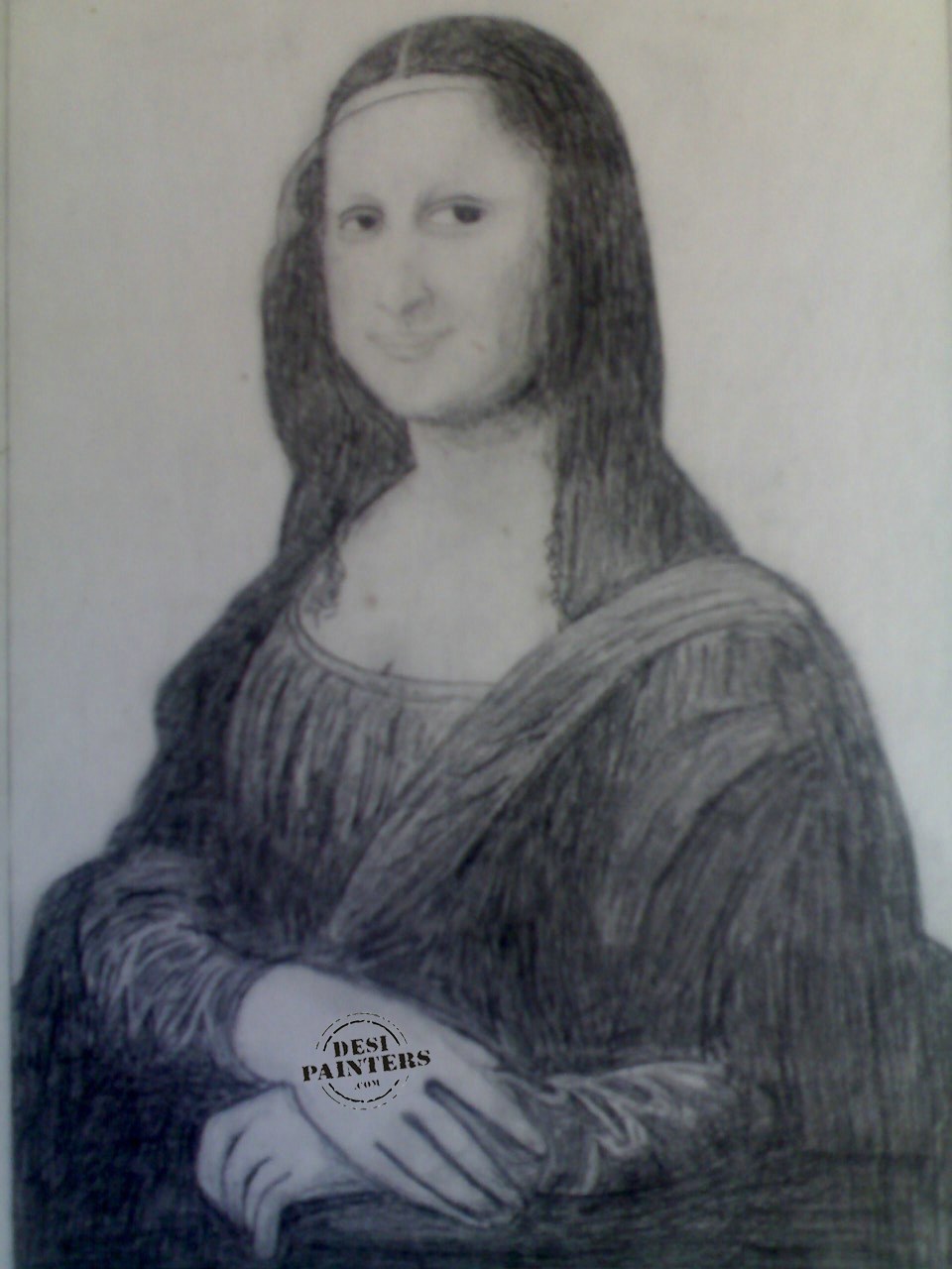High-Res Image Scan Detects Hidden Drawing Under The 'Mona Lisa'