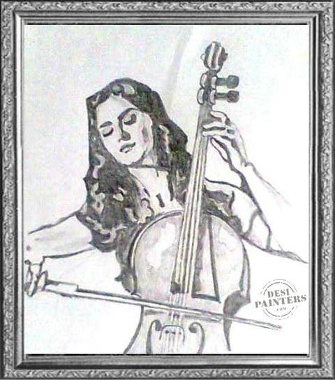 Katrina playing violin