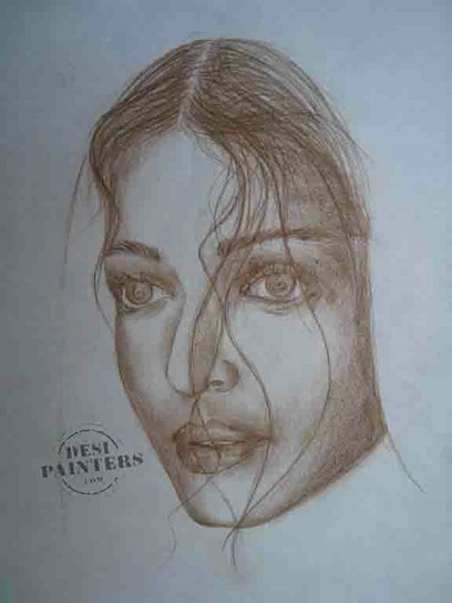 Aishwarya Rai - DesiPainters.com