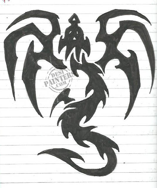 Black Dragon - DesiPainters.com