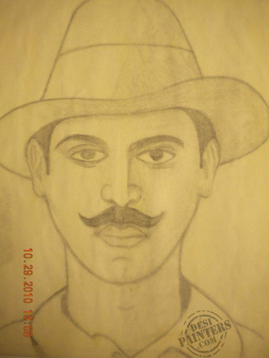Man wearing hat sketch, Indian independence movement Khatkar Kalan Punjab  Faisalabad District Revolutionary, Bhagat Singh transparent background PNG  clipart | HiClipart