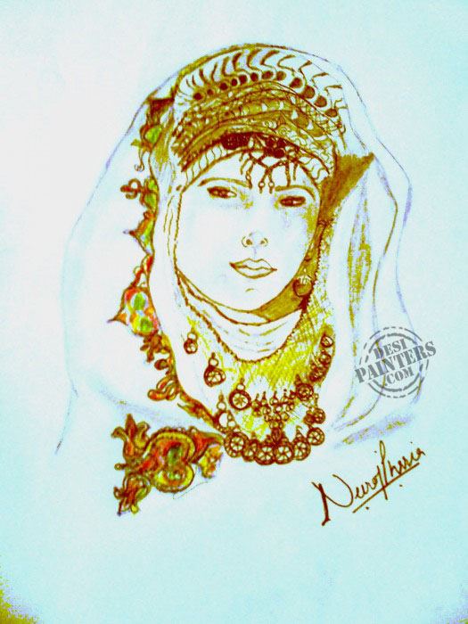 Beautiful Lady - DesiPainters.com