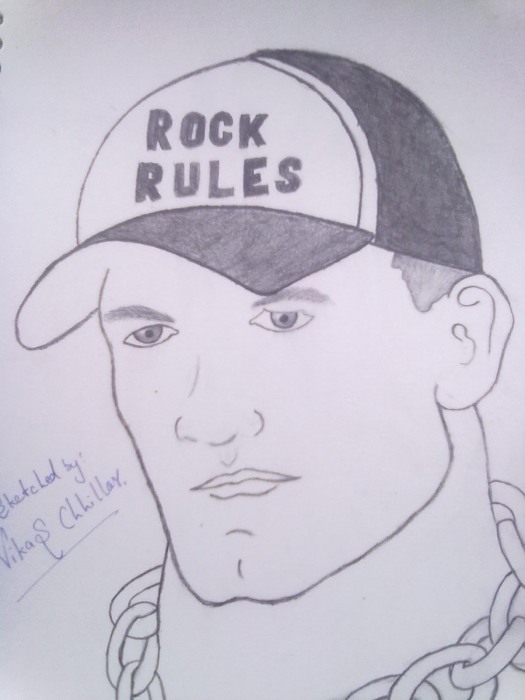 John Cena Sketch - DesiPainters.com