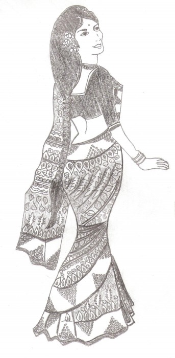 Lady in Saree