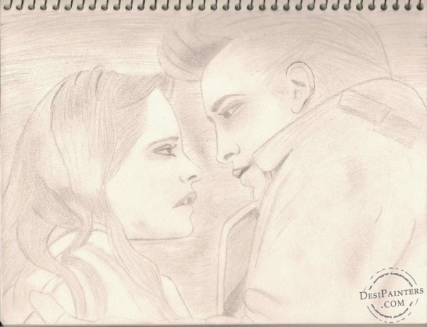 Pencil Sketches of Twilight Stars - DesiPainters.com