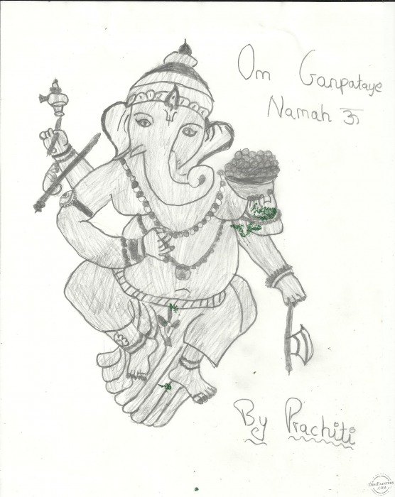 Ganpati Bappa Morya - DesiPainters.com