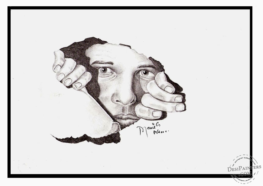 Fear – Pencil Art | DesiPainters.com
