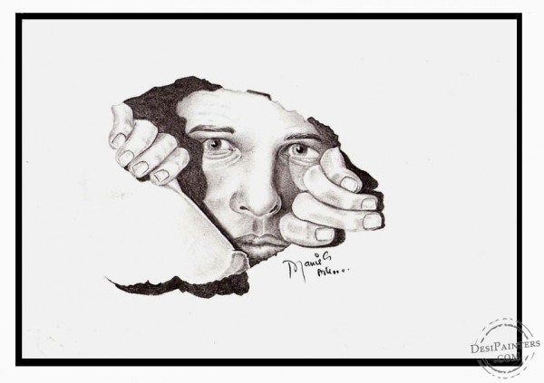 Fear – Pencil Art - DesiPainters.com