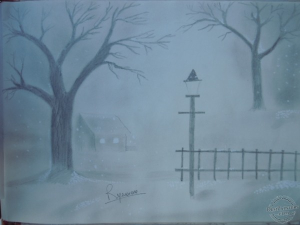 Snow Fall - DesiPainters.com