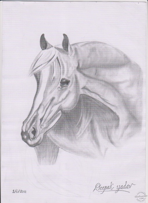 horse art by deepak yadav