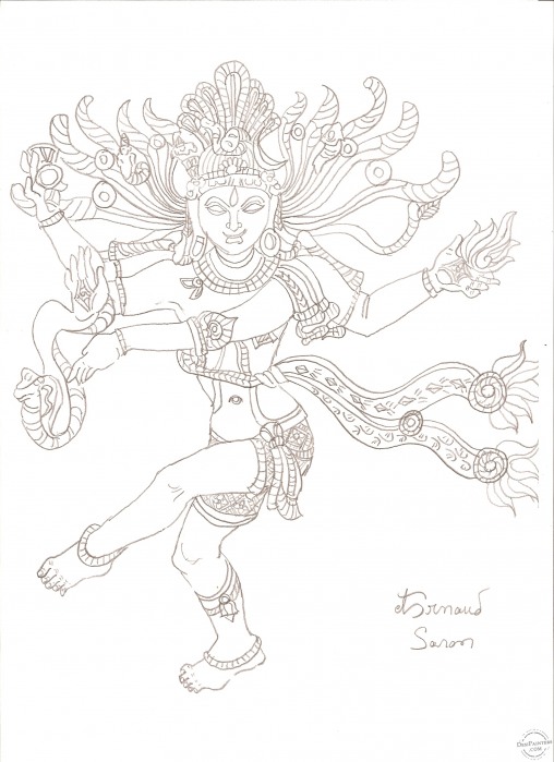 Lord Shiva Nataraja - DesiPainters.com