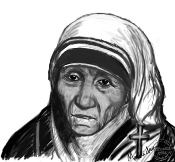 Mother Teresa Painting - DesiPainters.com