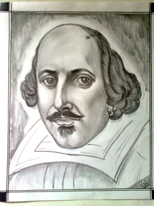 Pencil Sketch Of William Shakespeare - DesiPainters.com