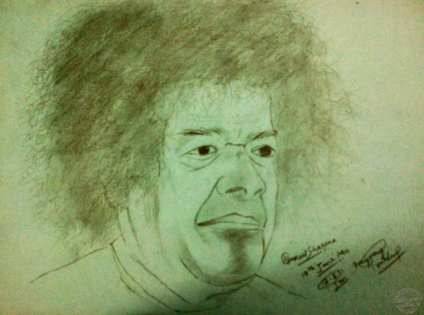 Satya Sai Sketch - DesiPainters.com