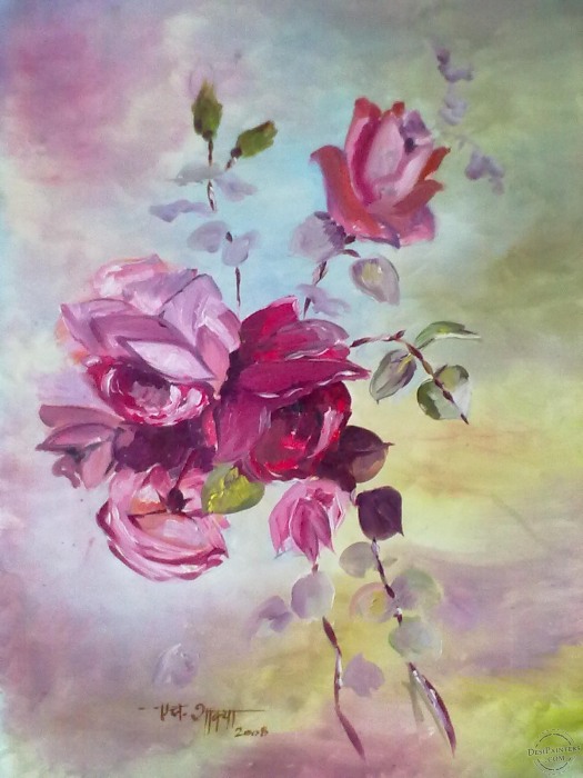 Beautiful Painting of Roses