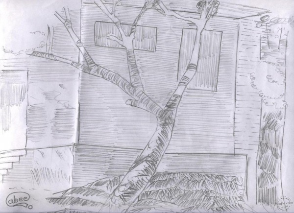 My Cottage Sketch - DesiPainters.com