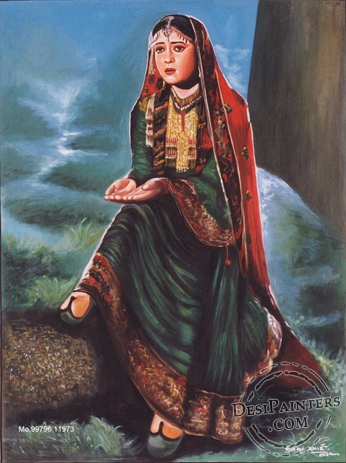 POSTER COLOR PAINTING OF HEENA