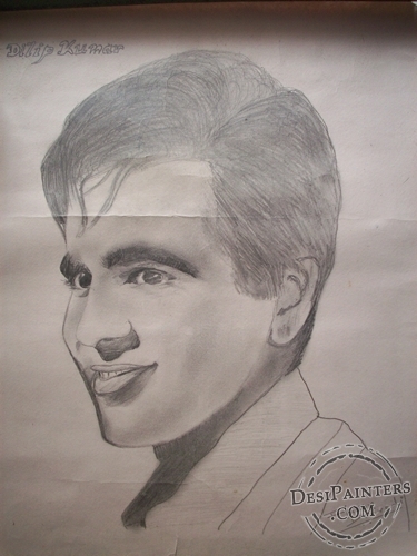 Pencil Sketch of Dilip Kumar