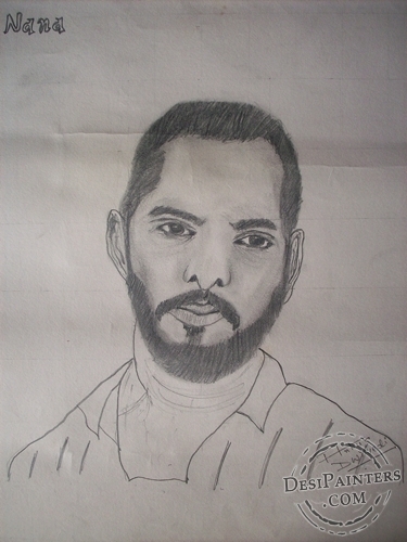 Pencil Sketch of Nana Patekar