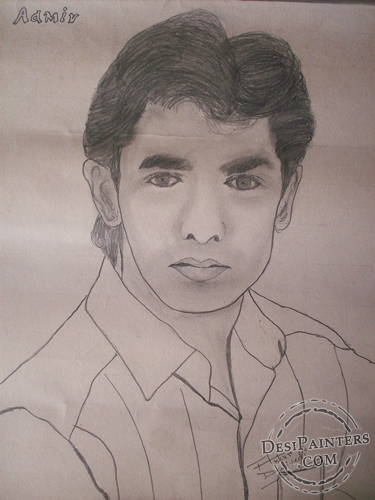 Pencil Sketch of Aamir Khan - DesiPainters.com