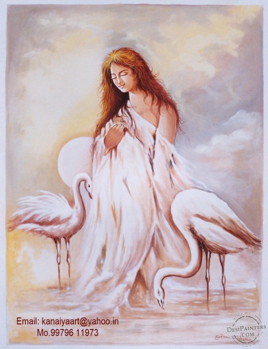 Watercolor Painting of A Woman