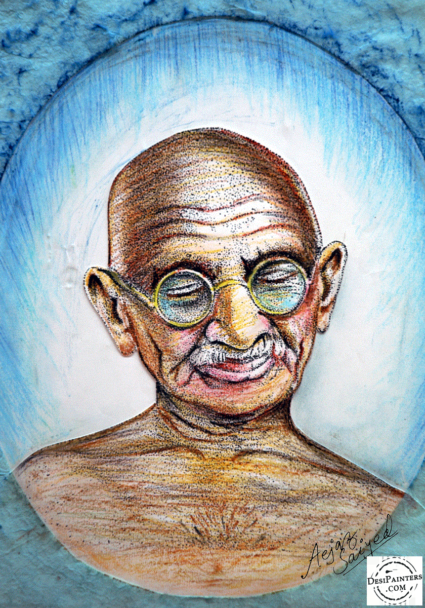 Mahatma Gandhi Painting | DesiPainters.com