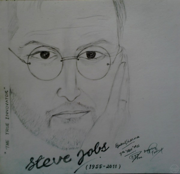 Pencil Sketch of Steve Jobs