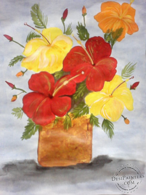 Flower Vase - DesiPainters.com