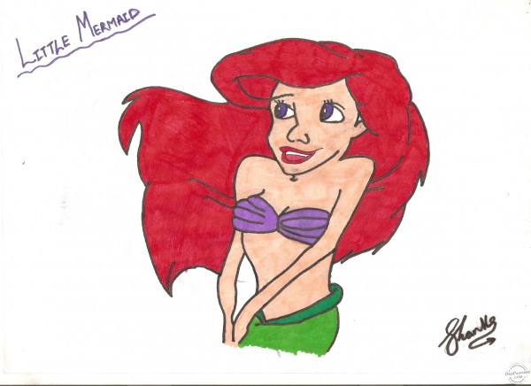 Little mermaid (Ariel) - DesiPainters.com