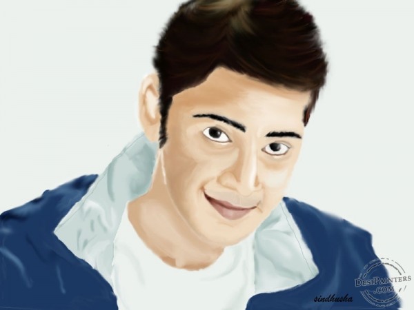 Digital Painting of Mahesh - DesiPainters.com