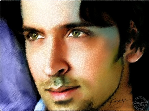 Digital painting of hrithik roshan