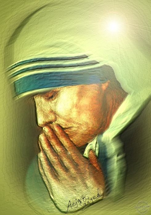 Mother Teresa Digital Painting - DesiPainters.com
