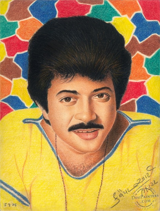 Glass Marking Color Pencil Of Anil Kapoor - DesiPainters.com