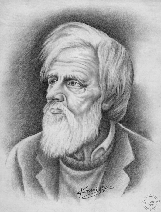 Very Elegant Pencil Sketch - DesiPainters.com