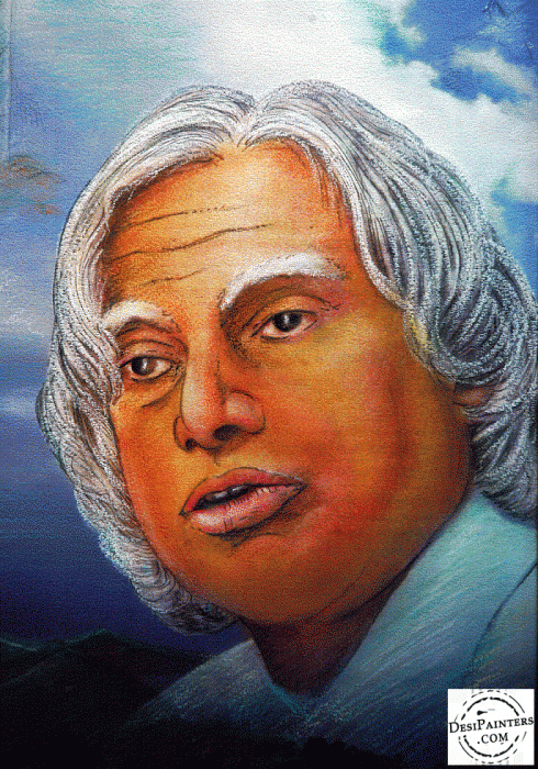 Mixed Painting -  Dr.a.p.j.kalam