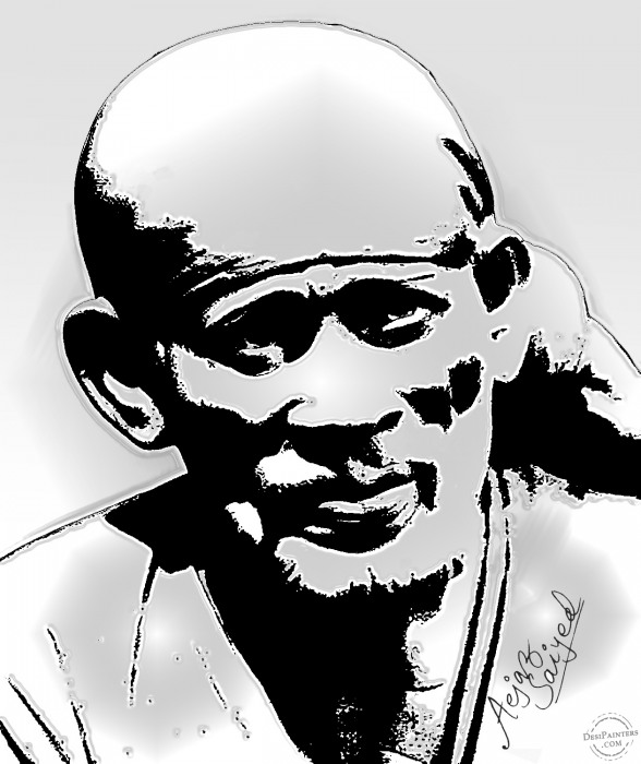 Digital Painting of Sai baba