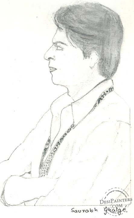 Portrait Of Shah Rukh Khan, Drawing by Nailya Adiyatova | Artmajeur