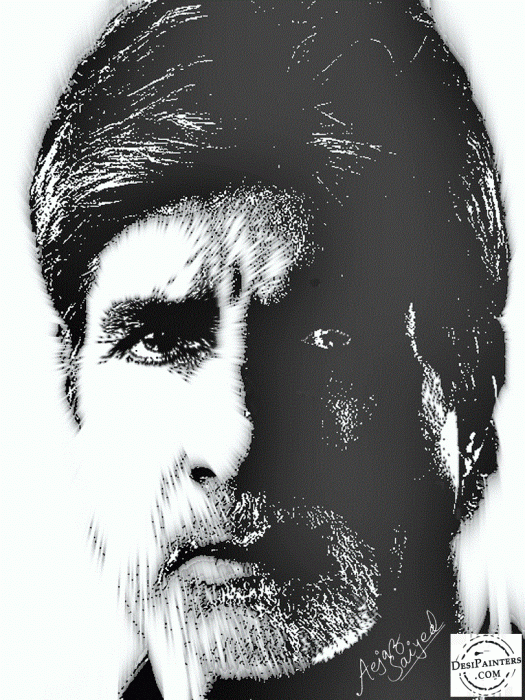 Digital Painting of Amitabh bachchan