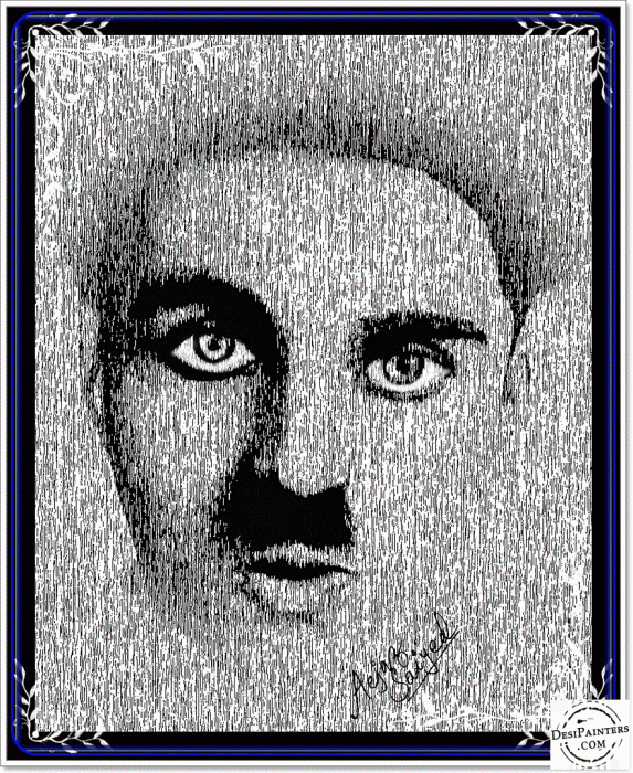 Digital Painting of Charlie Chaplin