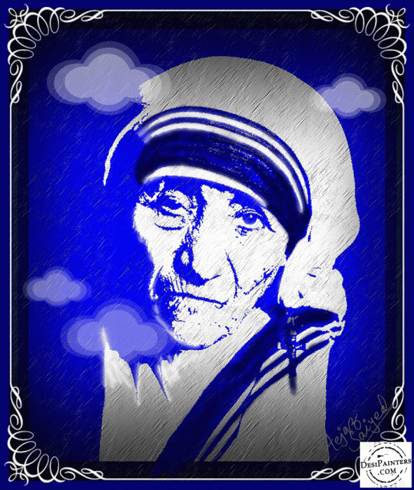 Digital Painting of Mother Teresa